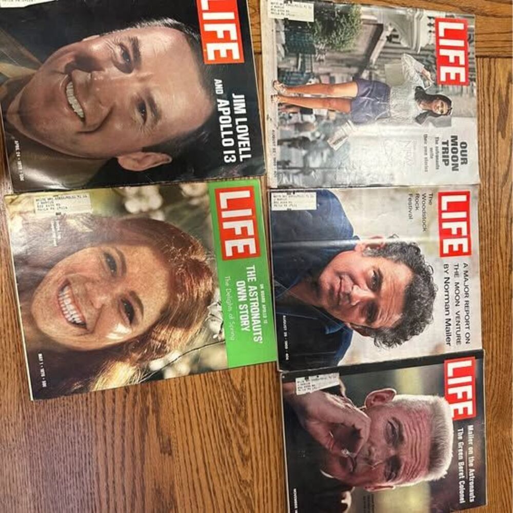 LIFE magazines-APOLLO ; each sold separately ; lmk which you want. 6 titles avai
